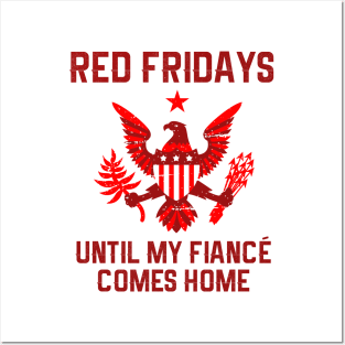 Red Friday Military Fiance Posters and Art